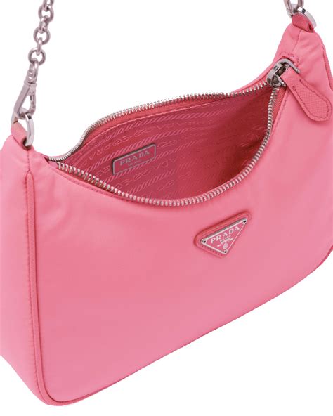 prada cahier shoulder bag pink|prada nylon shoulder bag chain.